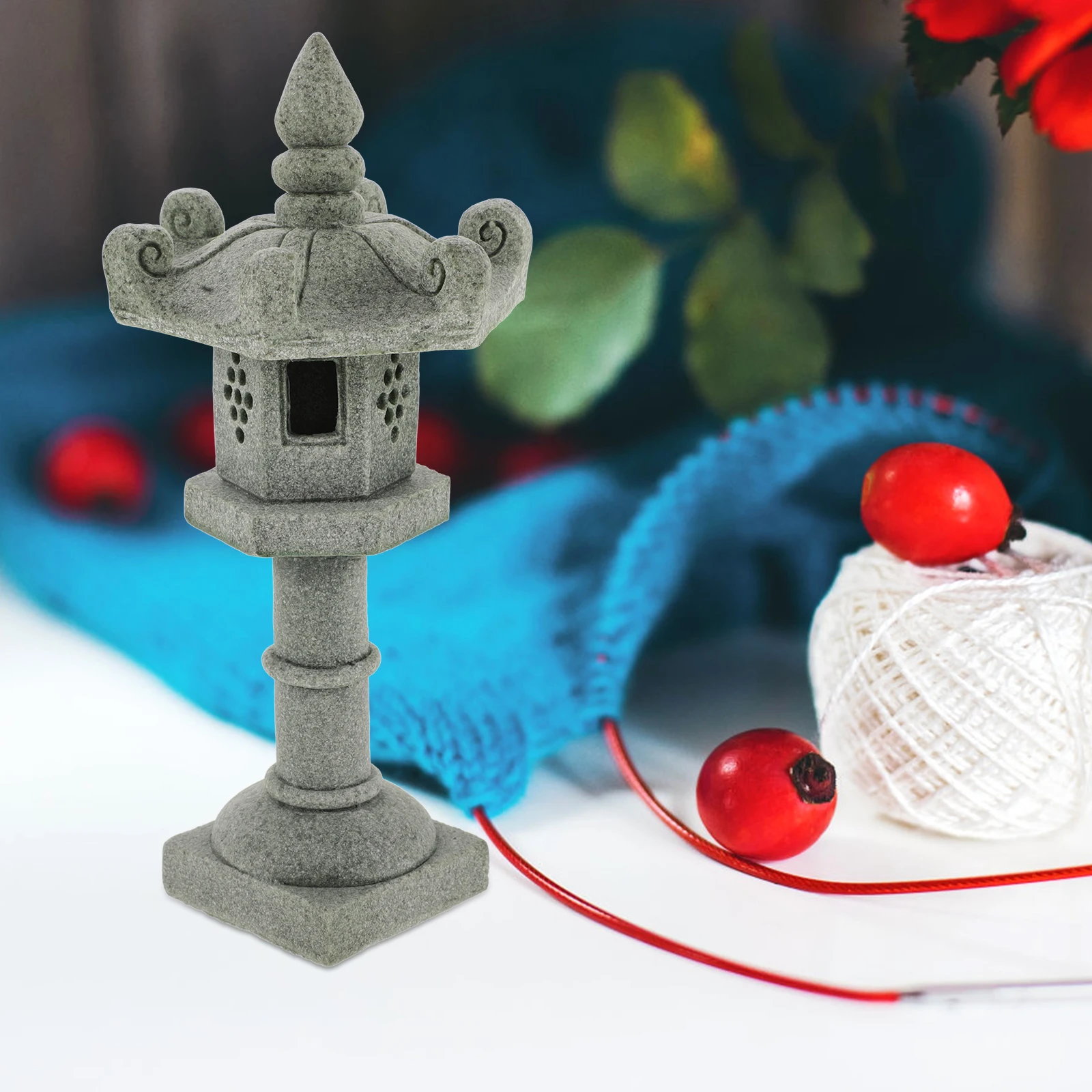 

Realistic Pagoda Statue Chinese Pavilion Garden Decoration Miniature Ornament For Micro Landscape Succulent Plants Mini Garden
