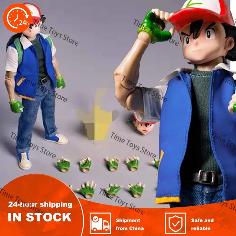 ألعاب JM014 مدرب الحيوانات الرماد كيتشوم 1/12 تمثال بيكاتشو عمل الشكل المنقولة دمية جمع تمثال حلية ديكور الهدايا