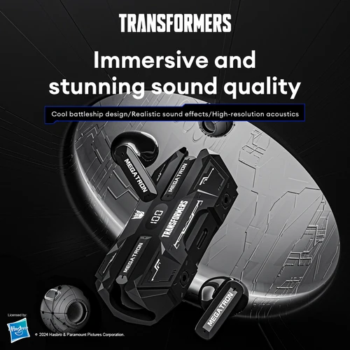 Imagen 2 del producto Choice TRANSFORMERS TF-T51 Bluetooth 5,4 auriculares para juegos sonido estéreo auriculares inalámbricos pantalla LED AI traductor auriculares