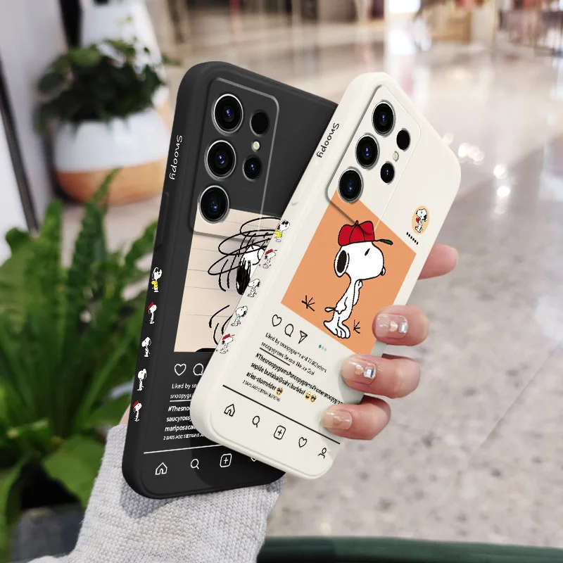 Sweet Dog Phone Case For Samsung Galaxy S24 S23 S22 S21 S20 Ultra Plus FE S10 S9 S10E Note 20 ultra 10 9 Plus Cover