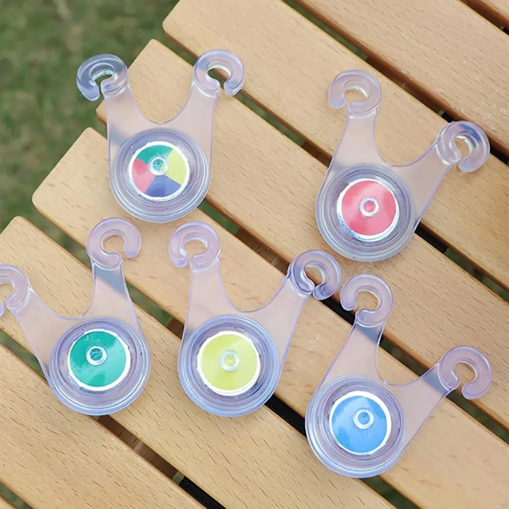 Camping Light String LED Multicolor Silicone 3 Modes Hook Waterproof Battery Powered For Tent Rope Camping Bicycle Safety Light