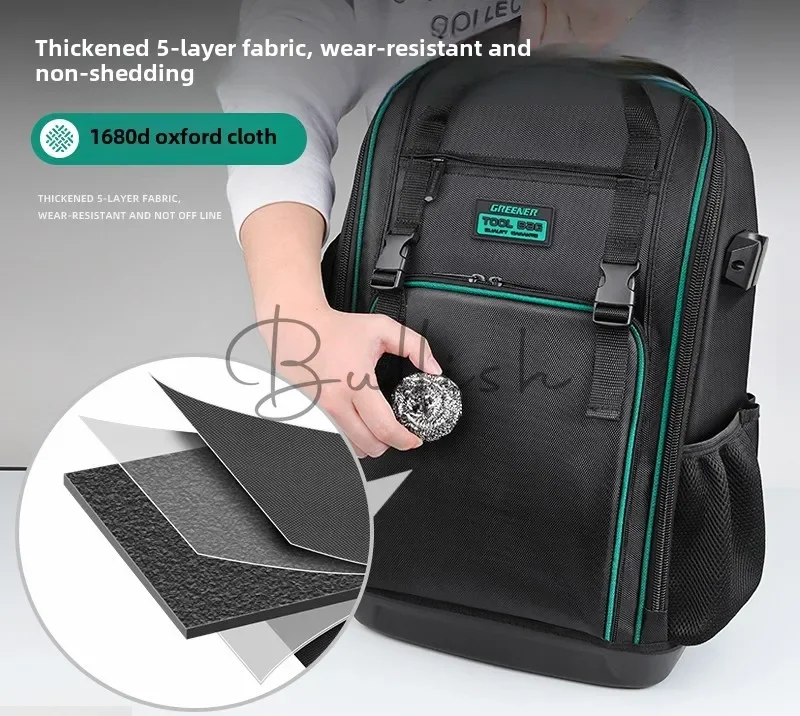 Backpack Durable Toolkit for Electricians Portable Multifunctional Repair