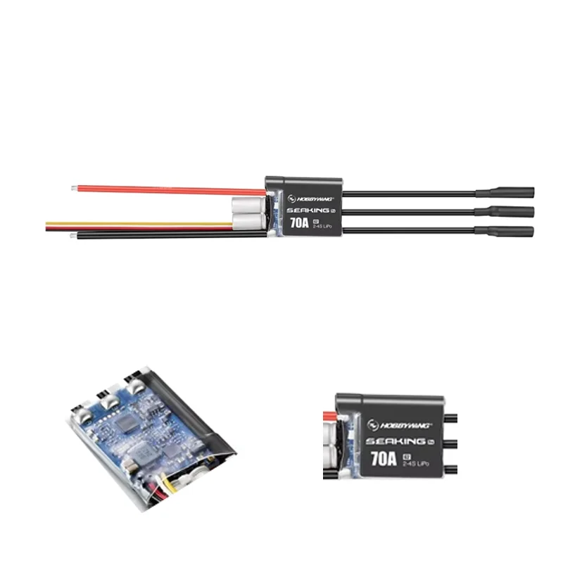 Hobbywing Seaking PRO 70A G2 Sensorless Brushless ESC 2-4S Mini Mono/Mini ECO/Mini Hydro competition for RC Boat