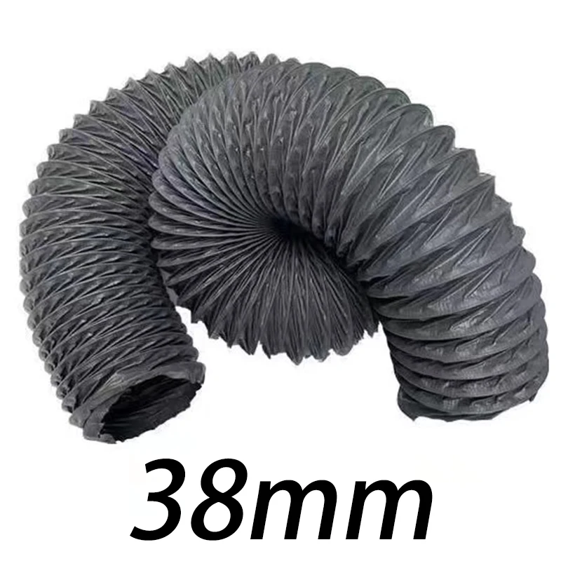 1 Meter Inner 38mm Nylon Cloth Air Exhaust Pipe Fabric Vent Ventilator Hose Plastic Flexible Telescopic Tube Intake Exhaust Duct