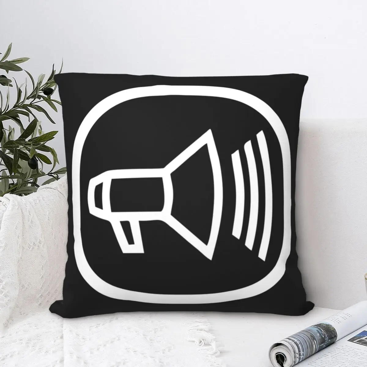 

Techno Music Square Pillowcase Polyester Pillow Cover Velvet Cushion Decor Comfort Throw Pillow For Home Sofa