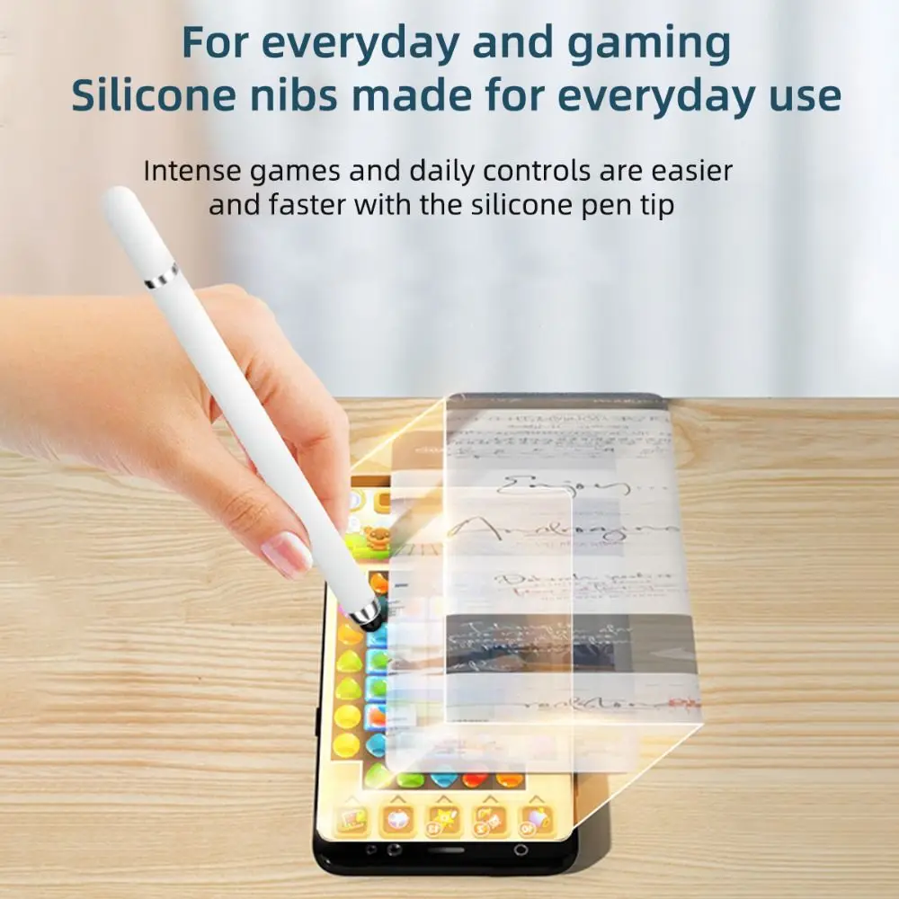 5PCS 2-In-1 Multi-Function For Android Ios High Precision Screen Touch Pen Stylus Pen For Tablet Mobile Capacitive Drawing Pen