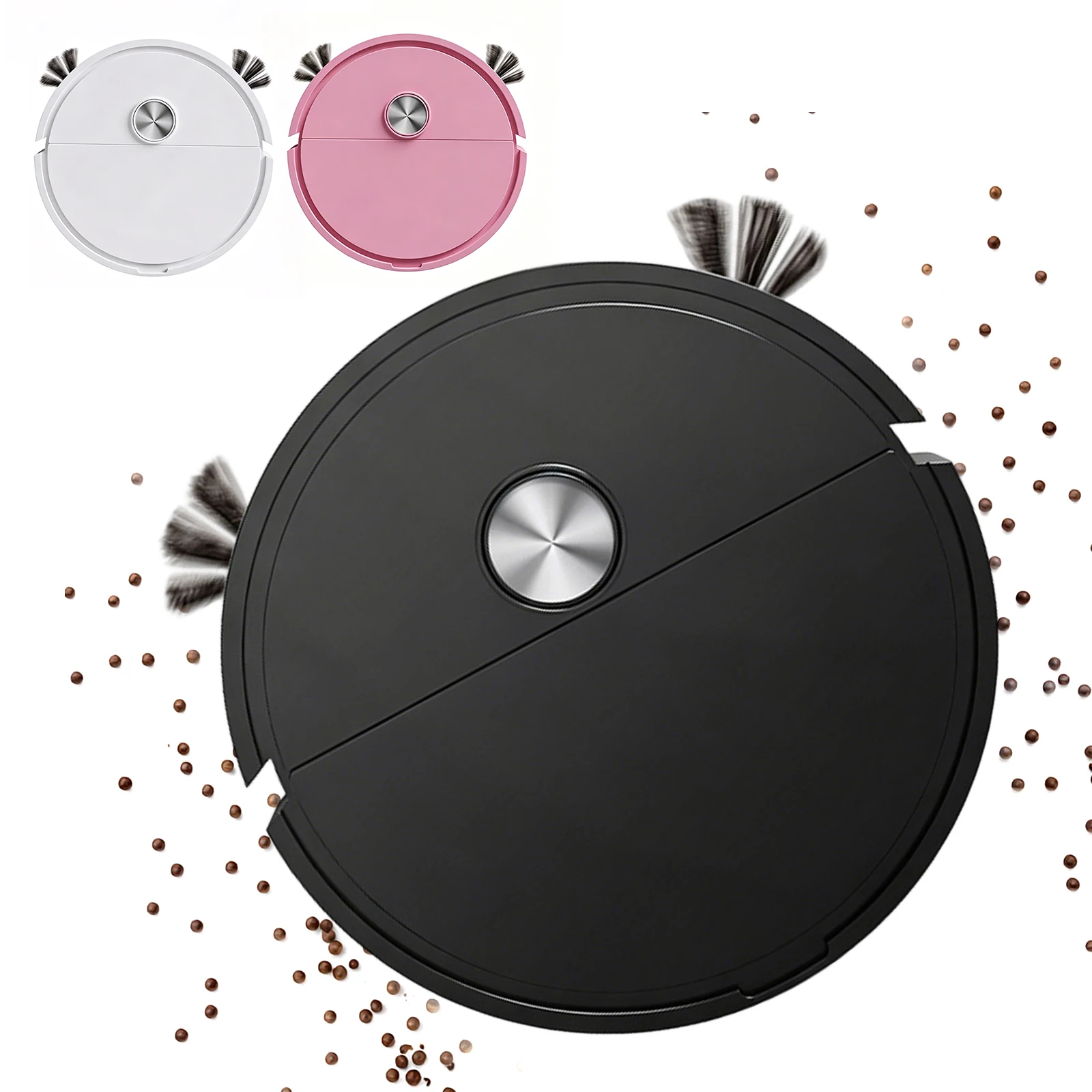 3 In 1 Multi Function Sweeping Cleaners Automatic Obstacle Avoidance Compact Car Robot Vacuum Easy To Use for Car&Home Cleanings