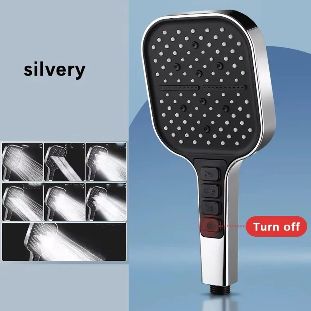 

Bathroom Accessories Handheld Shower Head 7 Modes Adjustable Water Saving Shower Sprayer Rainfall Shower