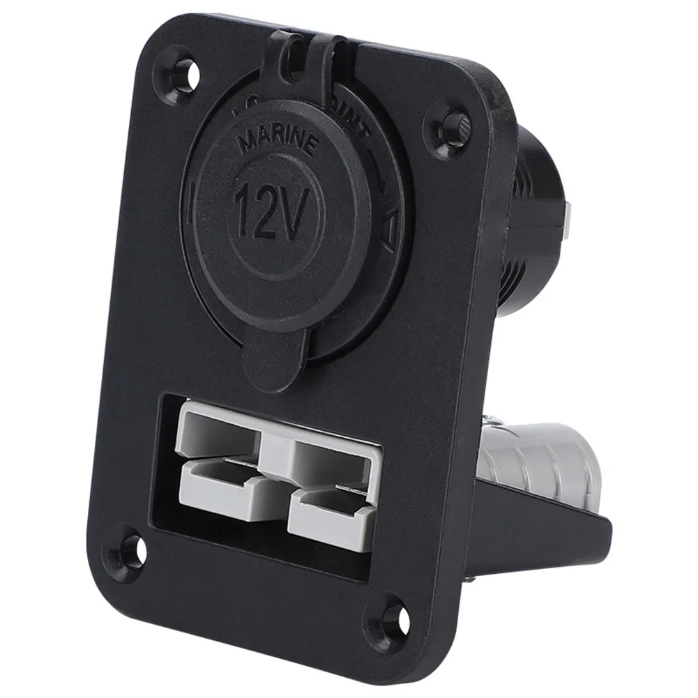 1PCS 50 Amp For Anderson Plug Connector Socket Charger Flush Mount Plate Power Connector Cable Connectors For Caravans