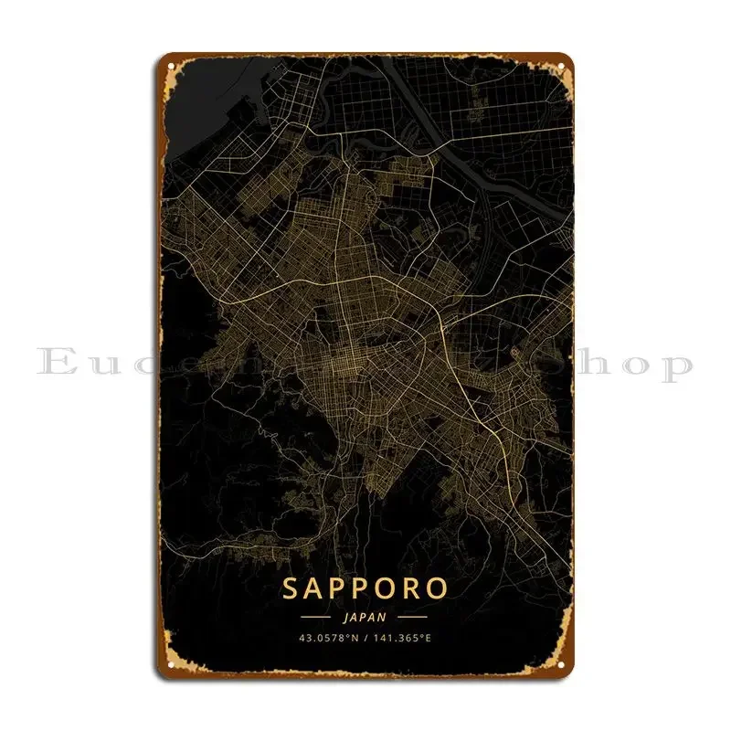 Sapporo Japón carteles de Metal Pub Club decoración de garaje diseños de placa de pared cartel de estaño