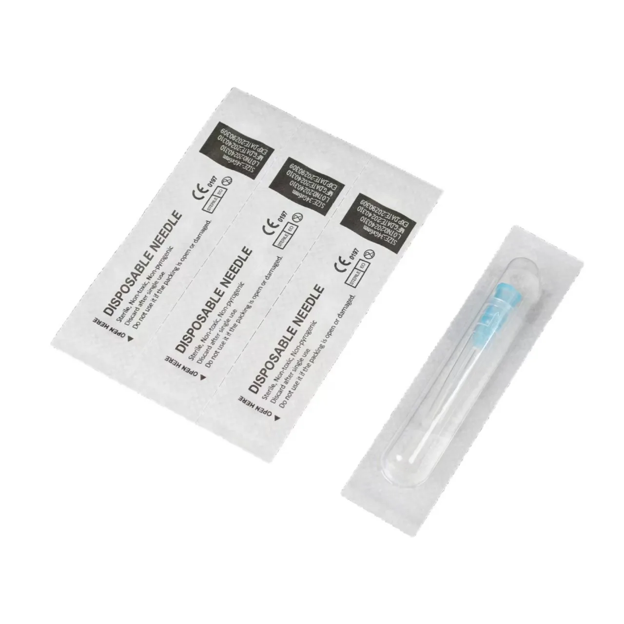 20/50/100PCS 18G 25G 27G 30G 32G 34G Superfine Small Painless needle 4mm 13mm 25mm 38mm ultrafine Teeth Eyelid Tool Needles