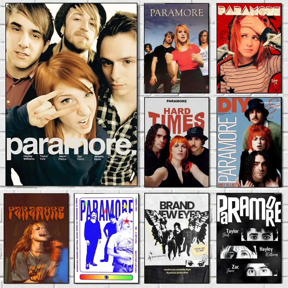 Band Paramore Poster HD Art Sticky Wall Waterproof Home Living Room Bedroom Bar Aesthetic Decoration
