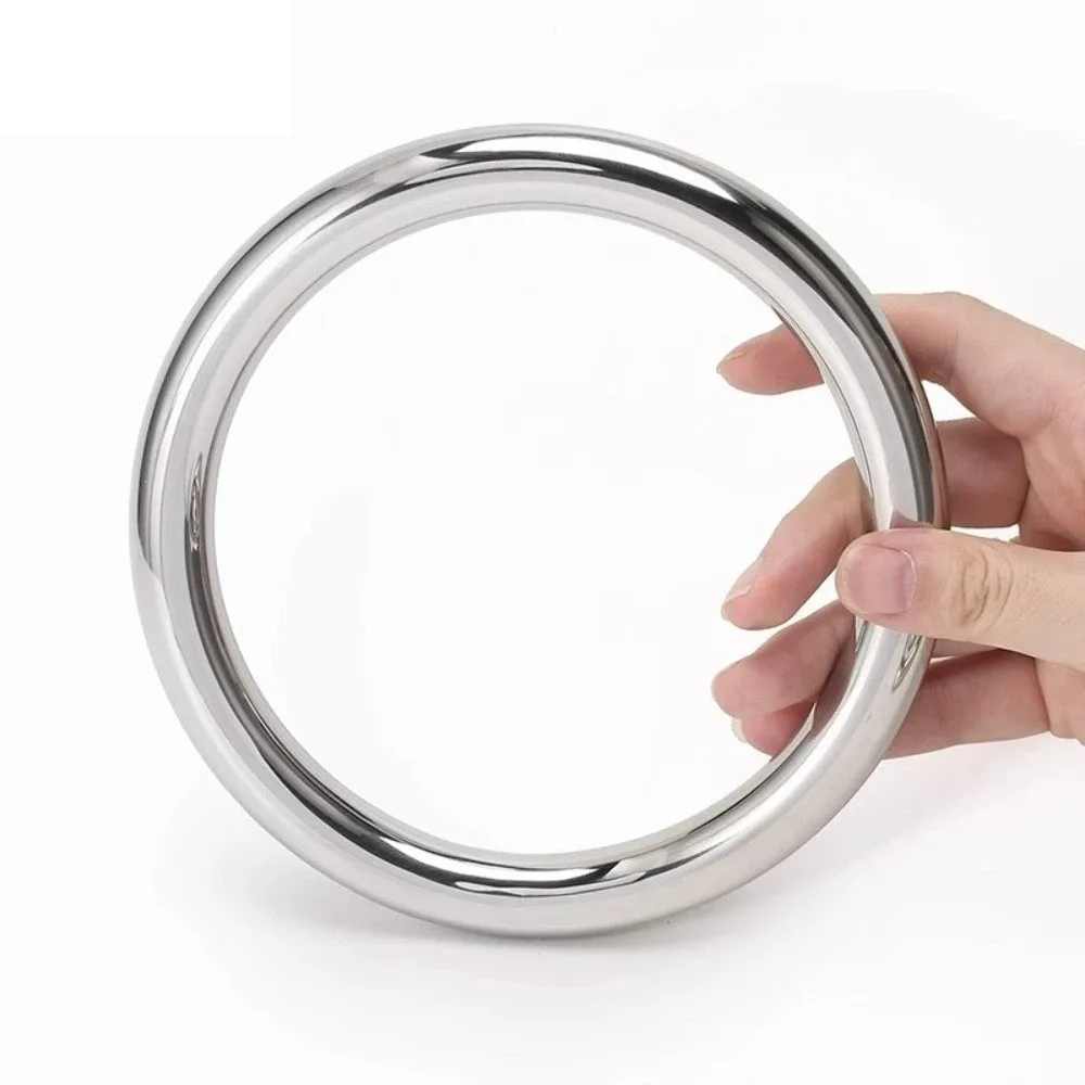 Durable M4 M8 Stainless Steel Rings Anti Corrosion Smooth Surface O Rings Seamless Rust Resistant Connectors Rings Yoga Training