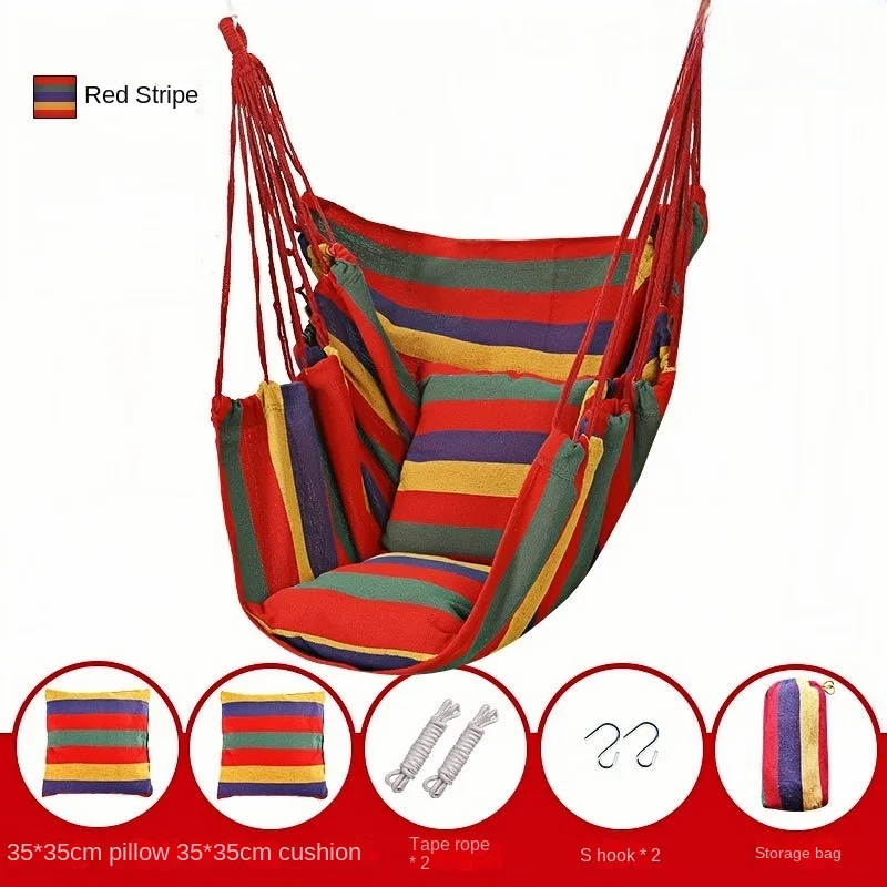 لتعليق الحبل كرسي معلق كرسي أرجوحة كرسي معلق لسكن الطلاب، كرسي هزاز مهد مع وسادتين، داخلي وخارجي #6