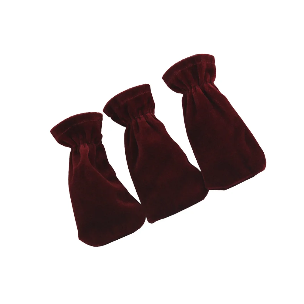 3 قطع من أغطية دواسات البيانو الحمراء من القماش خفيفة الوزن ومرنة وغير قابلة للانزلاق وواقي دواسة لملحقات أدوات لوحة المفاتيح