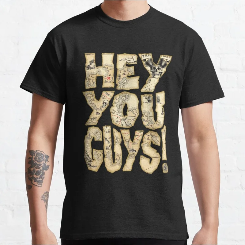 

vintage Movie Hey You Guys 1985 Film The Goonies Retro Never Say Die Gift crewneck T-shirt large size Adult Tops S-6xl