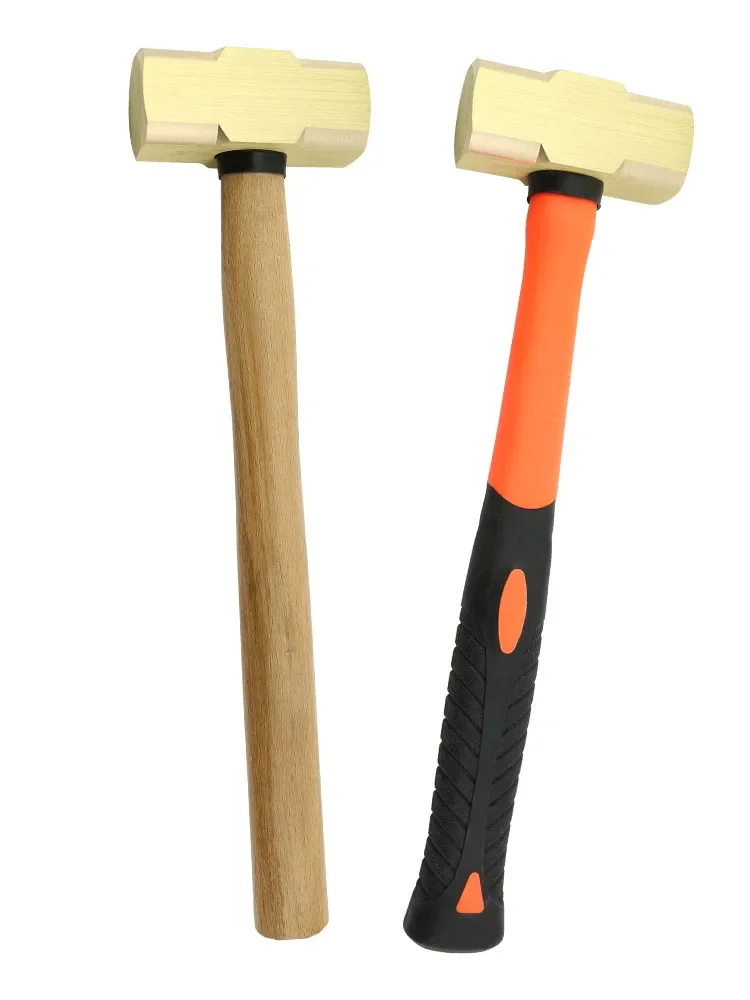 Brass Spark Free Pure Copper Octagonal Hammer 1p-20p Explosion-proof Copper Hammer