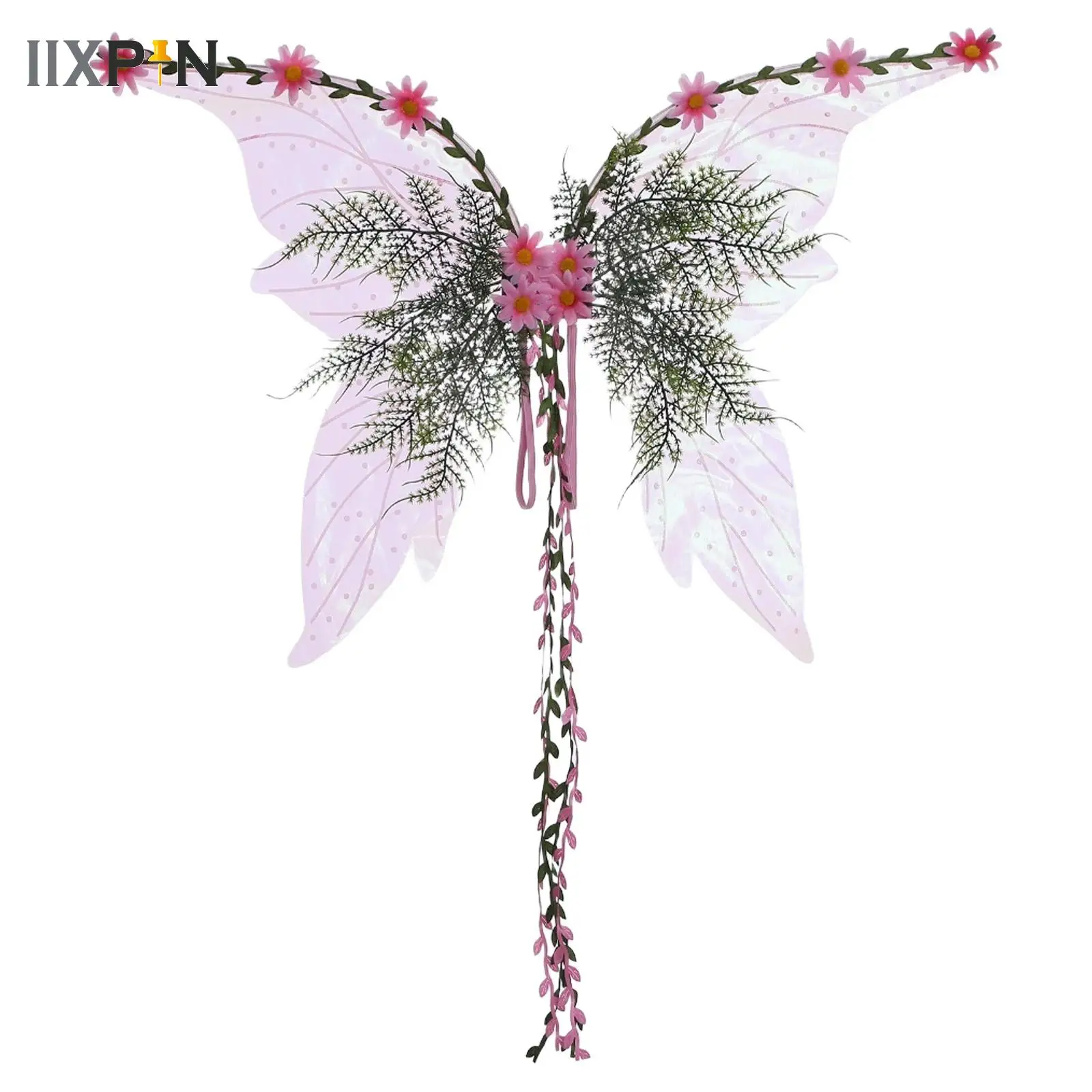 

Flower Butterfly Wing Cosplay Props for Adult Sparkle Cosplay Wing Large Dance Show Cosplay Costumes Halloween Fairy Elf Wings