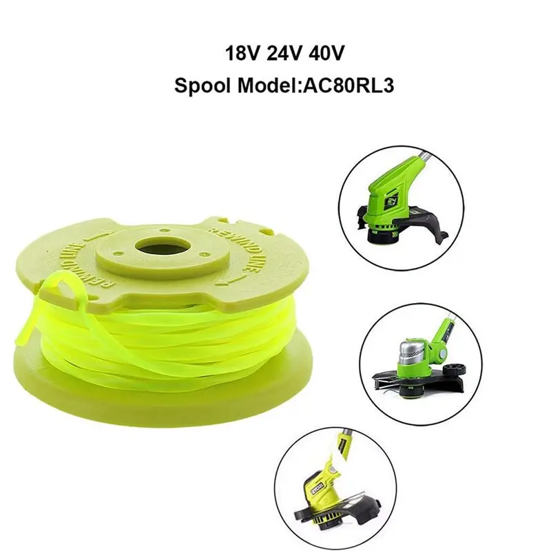 M11K-AC80RL3 String Trimmer Replacement Spool Line For Ryobi