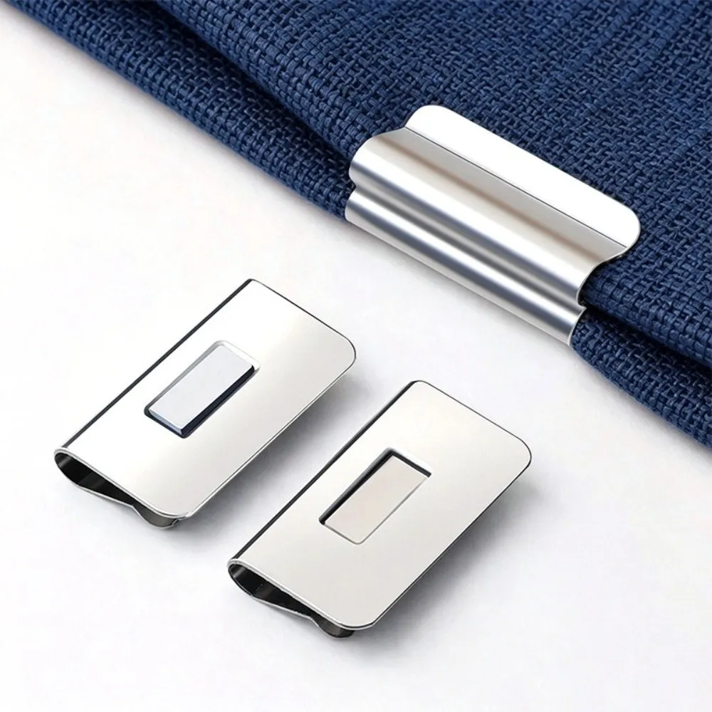 1 Pairs Metal Curtain Closure Clip Magnetic Attraction Detachable Curtain Fixing Buckle S/L Curtain Fixed Fastener