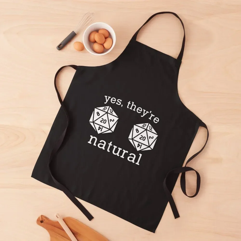 

Theyre Natural 20 D20 Dice T-ShirtThey're Natural 20 D20 Dice Shirt Apron Kitchen Women Kitchen accessories Apron