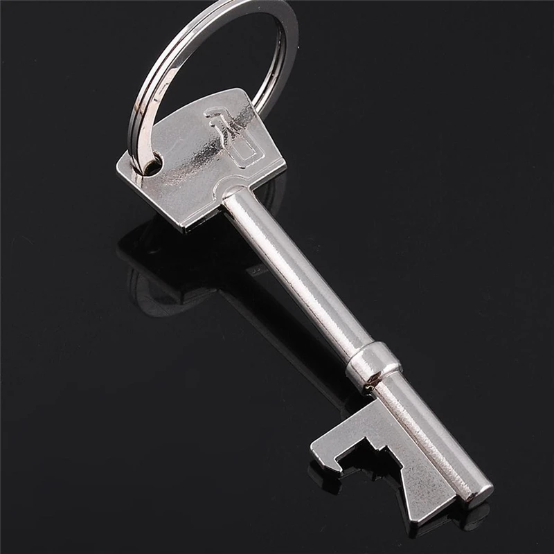 1PC Portable Bottle Key Opener Beer Bottle Can Opener Hangings Ring Keychain Tool Bar Tool 1pcs