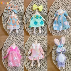15-18cm BJD doll Clothes cute casual Clothes children's toy doll accessories doll Dress Up Skirt 1/8 doll Toys for Kids Gifts
