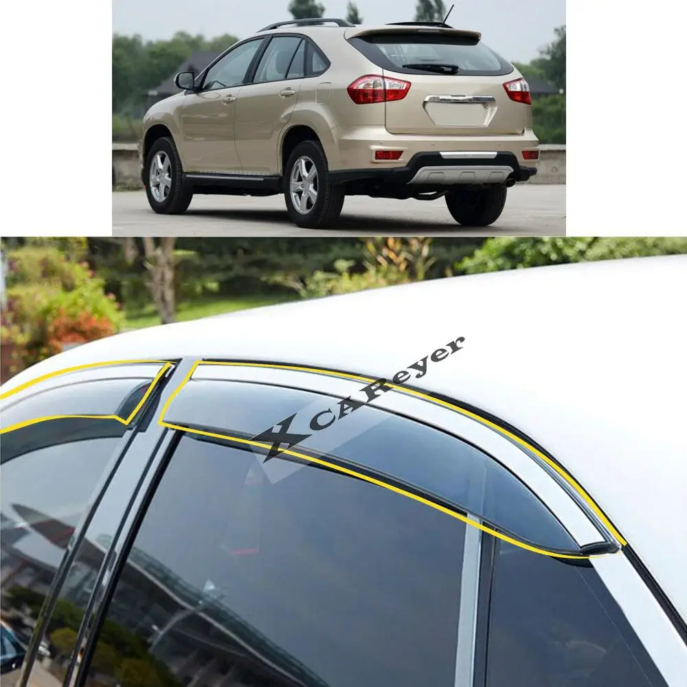 

Для BYD S6 2011 2012 2013 2014 2015 2016 2017 2018 наклейка для стайлинга кузова автомобиля пластиковое оконное стекло ветрозащитный козырек от дождя/солнца вентиляционное отверстие