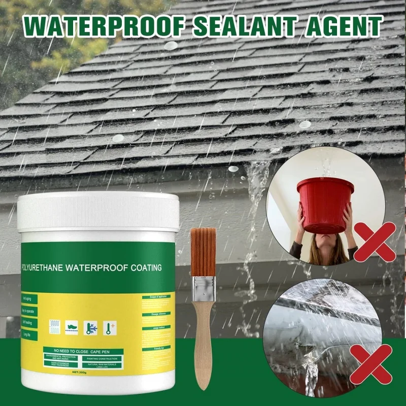 Invisible Waterproof Coating Sealant Agent 30/100/300g Transparent Sealing Coating With Brush Paste Glue Adhesive Strong Sealant