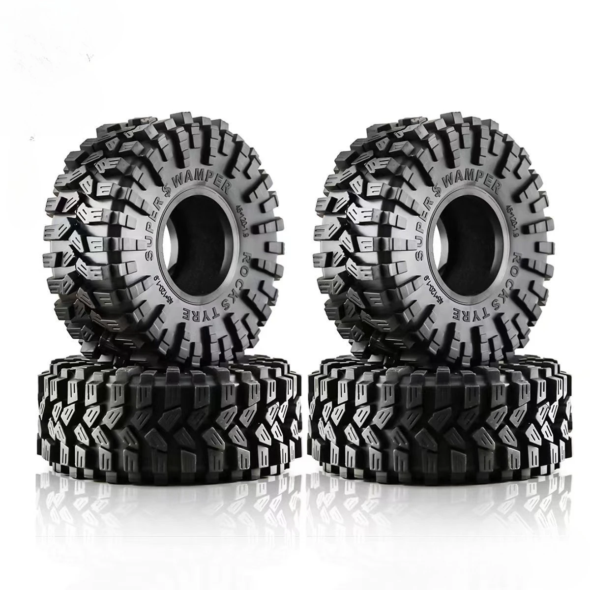 

4-Pack RC Model Climber Mud Terrain Tires for 1/10 Scale Axial Traxxas SCX10 II III TRX4 RC4WD D90 YK4102 Gen8 Redcat