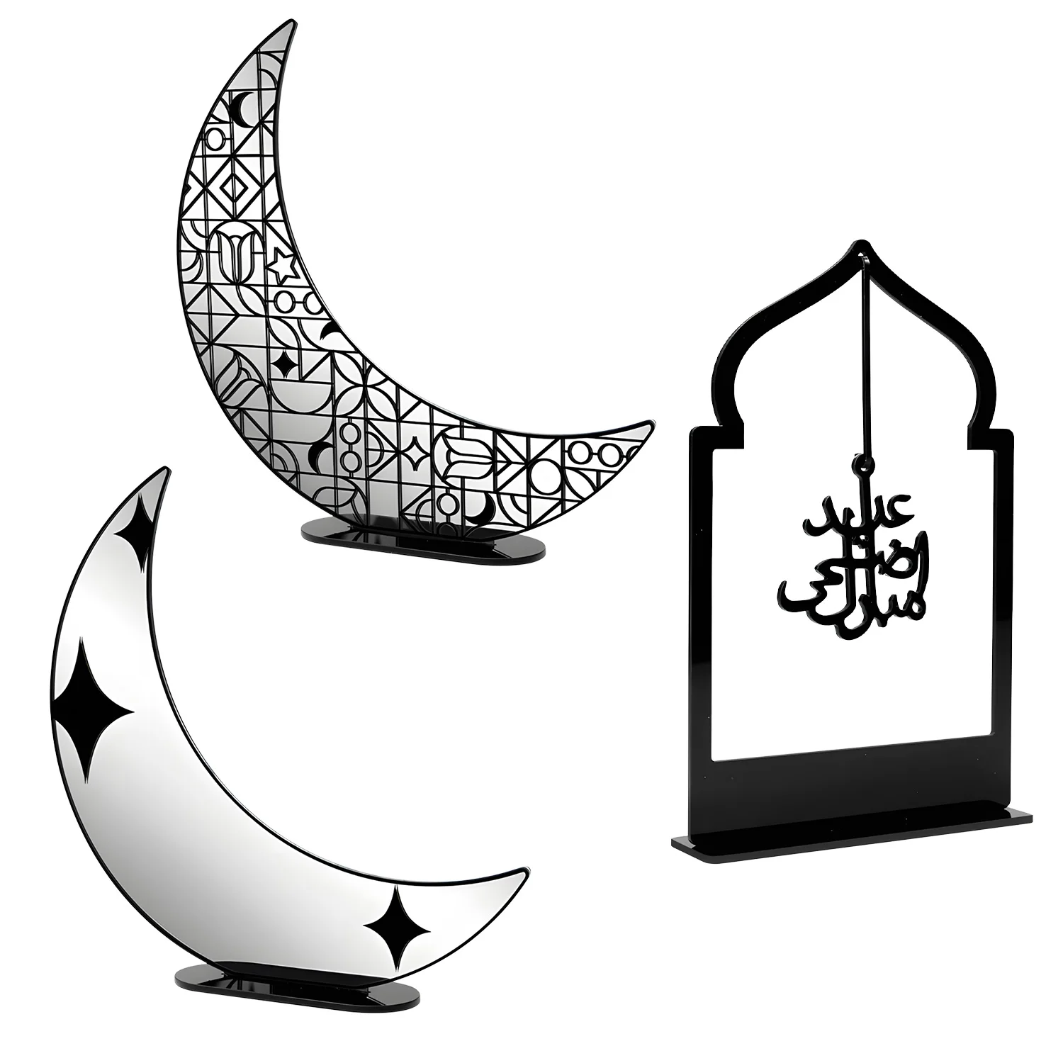 عيد القمر زخرفة حزب الديكور الاكريليك عيد مبارك القمر ستار فانوس رمضان ديكور 2026 عيد حزب زخرفة للمنزل هدية