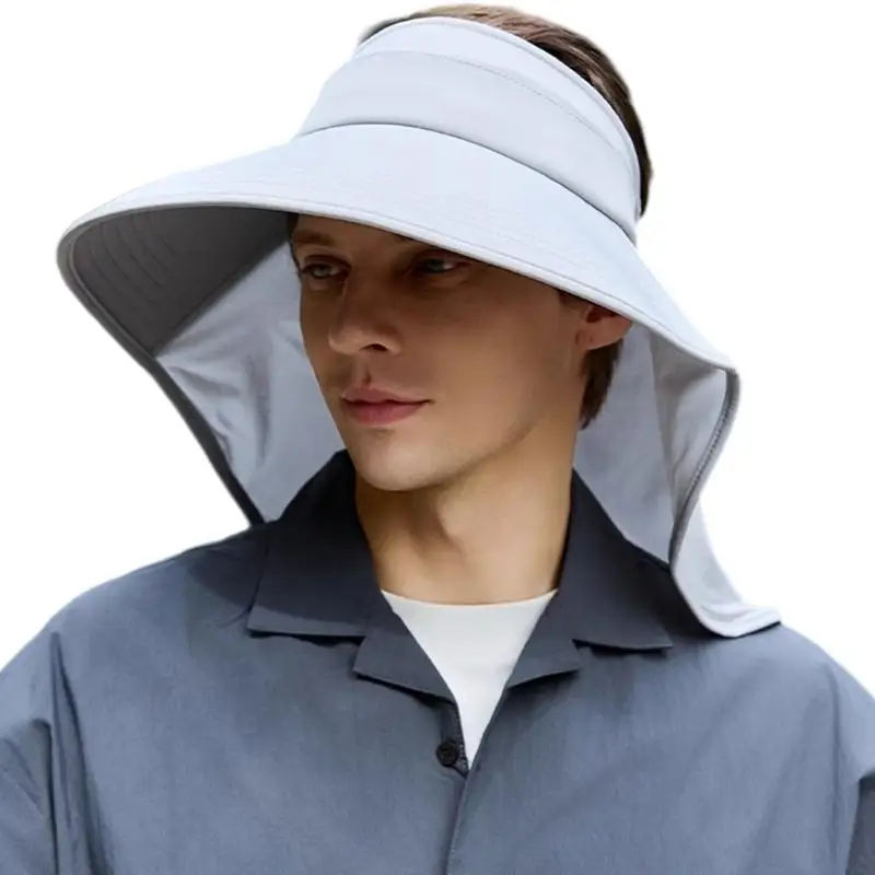 652F Polyester Open Head Hat with Chin Cord for Gardening and Walking