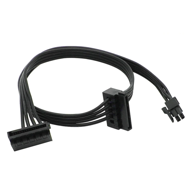 35/45/65cm Mini 4 Pin to One/Two/Three SATA Power Supply Cable For Main Board Interface SATA SSD HDD Cable Power Supply Cable
