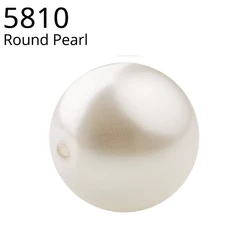 Crystal from Austria 5810 Round Pearl Bead With Full Drilled Hole Beading for DIY Bracelet Necklace Earring Jewelry Make Fitting