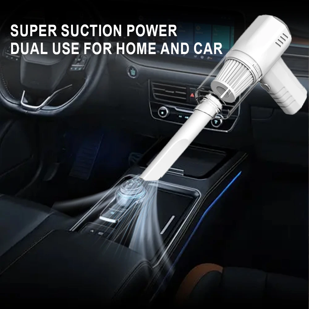 Car Vacuum Cleaner Portable Rechargeable Multi Purpose Wireless Vacuum Cleaner Household Cleaning Cordless Handheld Dust Blower