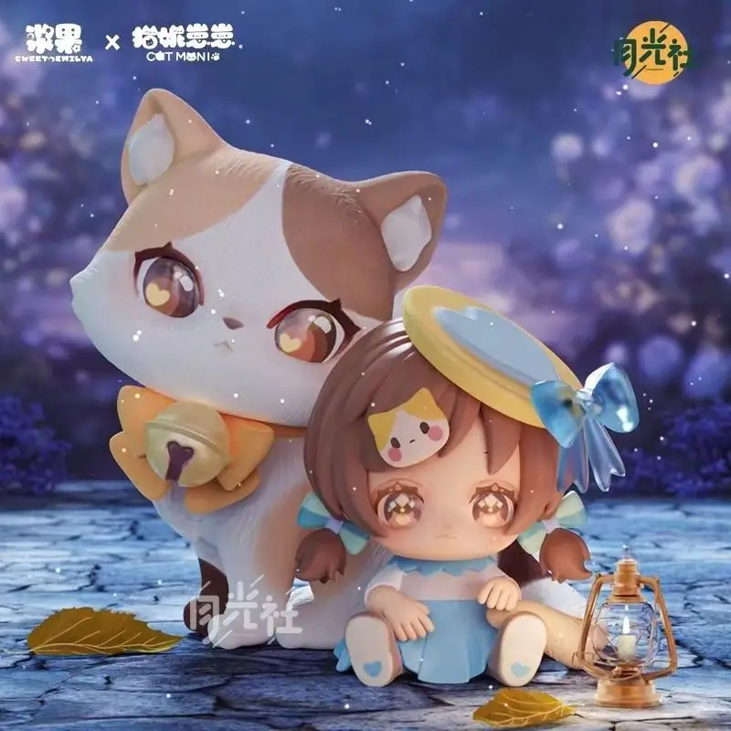 Hot Sweet Emilya X Cat Moni Blind Box Kitten Series Cute Collectible Figurine Desktop Decor Ideal Birthday Gift For Girls