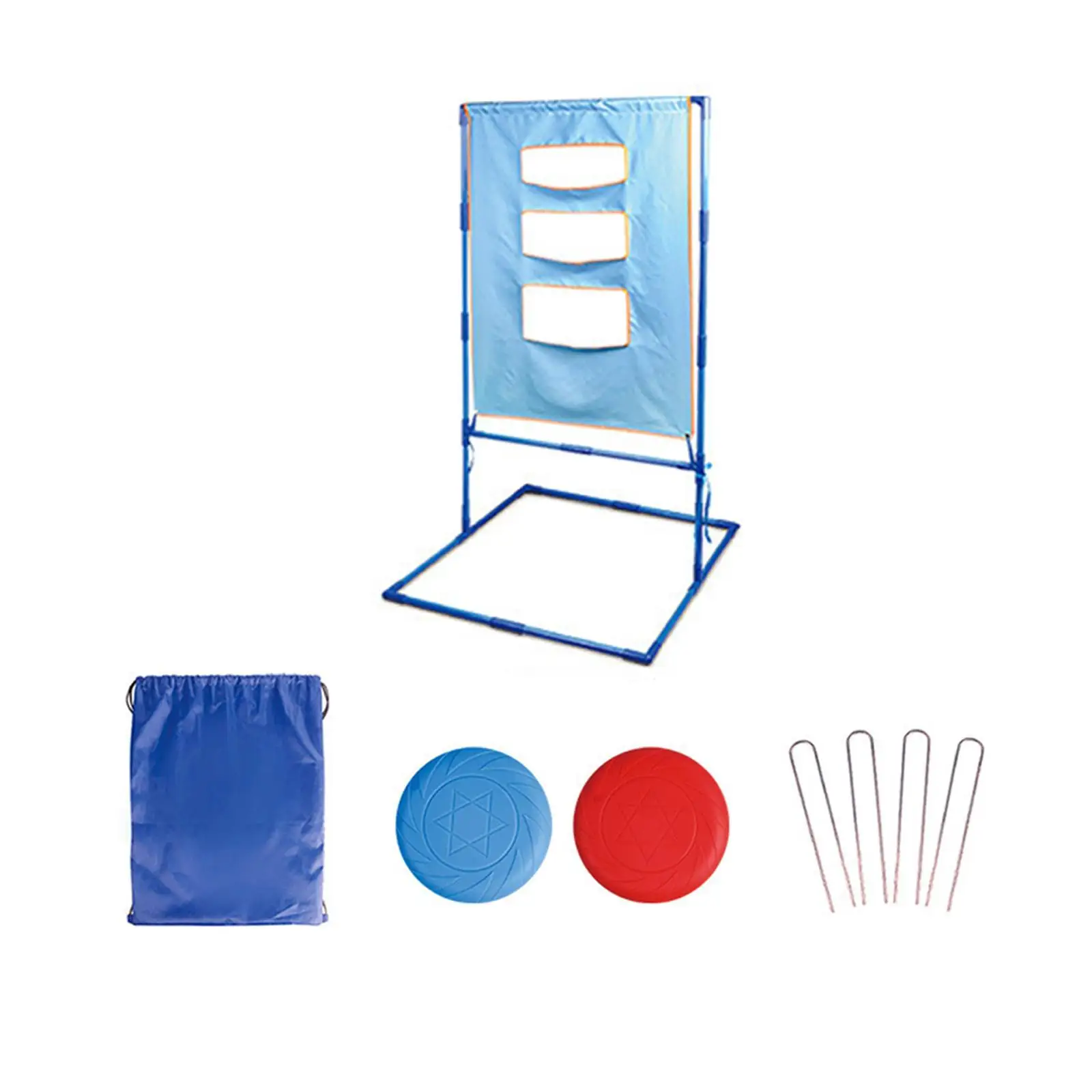 

Flying Disc Toss Football Game Practice Your Throw Disc Target Lawn Game Party
