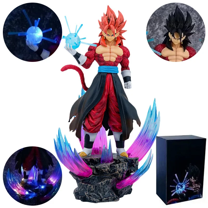 Kylin Studio PVC Dragon Ball Z Statue Dragonball Super DBZ Super Saiyan 4 Gogeta Vegetto Anime Model GK Figure Collection Toy