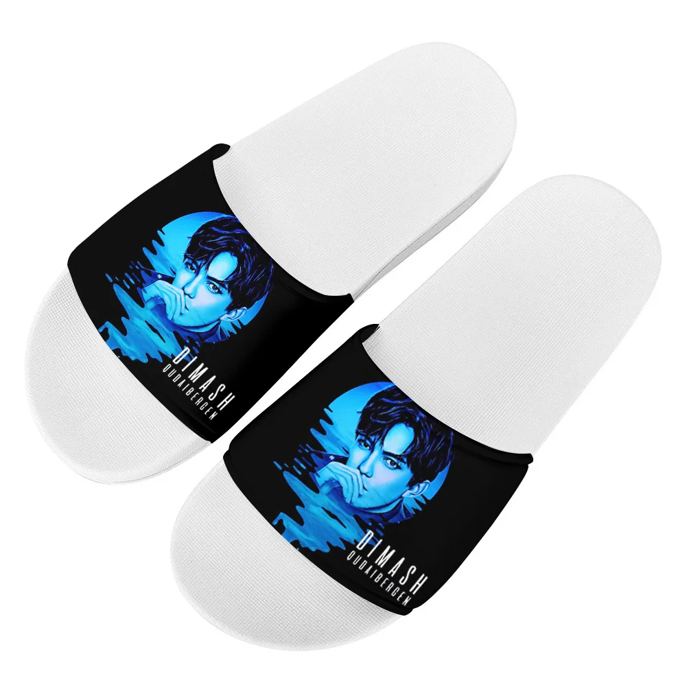 Dimash Qudaibergen Kazakh Singer Flip Flops Home Slipper Mens Women Teenager Family Slippers Bathroom Pool Casual Sandals Custom