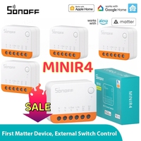 Sonoff MINIR4 Wi-Fi Smart Switch 10A MINI Extreme Smart Home Relay Module Remote Voice Control for Alice Google Assistant Alexa