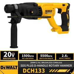 DEWALT DCH133 26 мм 1 дюйм бесщеточный беспроводной Перфоратор SDS PLUS с D-ручкой 20 в литиевые инструменты Ударная дрель 5500BPM 2.6J