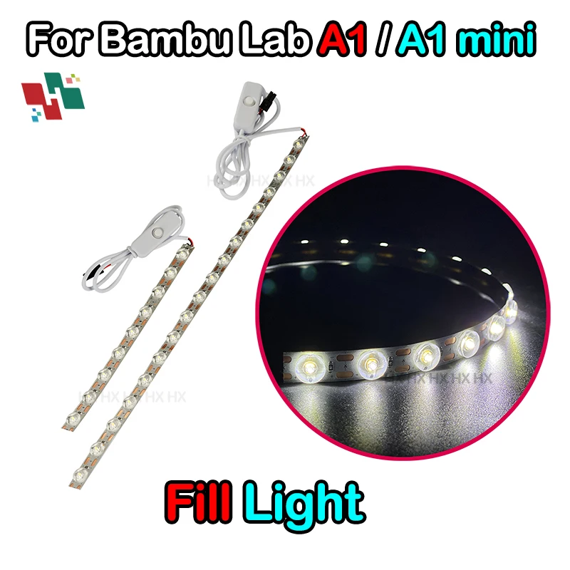 For Bambu lab A1 mini Light Led strip High temperature resistance Super bright Bambu lab a1 Led 3D printer accessories