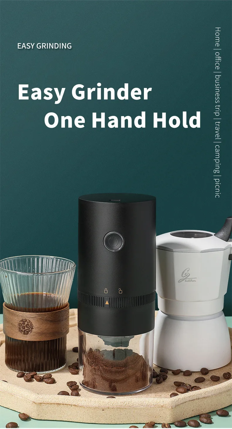 Portable USB Rechargeable Coffee Grinder Electric Bean Grinder Coffee Grinder cafeteras  espresso