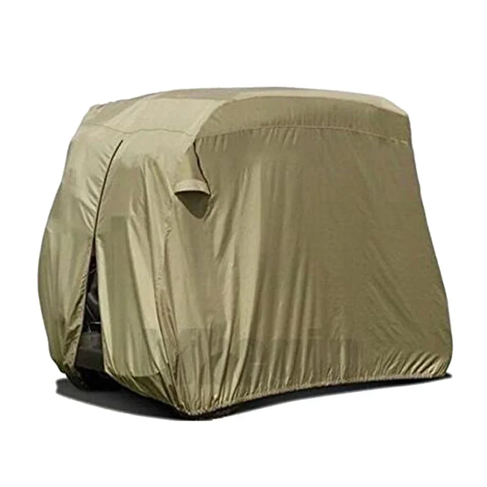 Waterproof Golf Cart Rain Cover 210D Polyester 2/4 Passenger Golf Cart Cover For EZGO Club Car Protection Cover Golf Accessoies