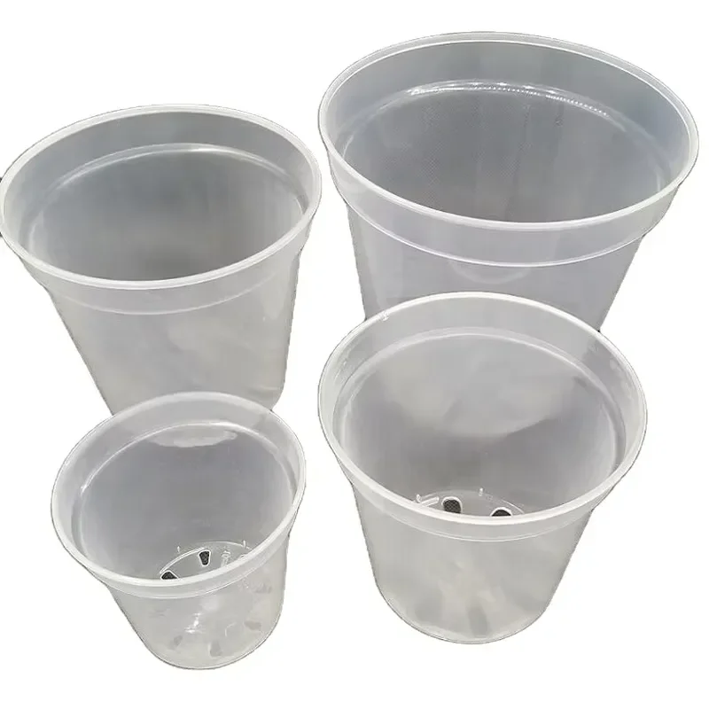 for Transparent Plastic Orchid Pots Clear Plastic Baskets with Holes Wholesale Clear Flower Pots