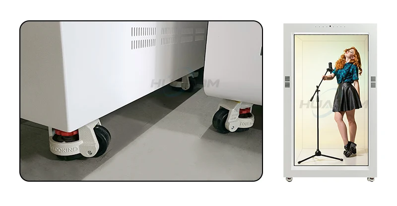 86 Inch Human Size Interactive 3d Hologram Box Transparent Lcd Showcase Touch Screen Holoportation Real Time Projection