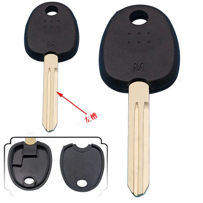 

10 шт. пустой автомобильный ключ-транспондер для Hyundai Accent Sonata NF Elantra Coupe Getz H-1 Lavita TiburonTucson Verna