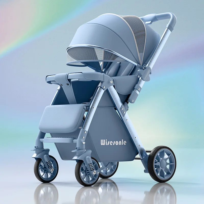 

High-view Baby Stroller Lightweight Foldable Dual-direction Shock Absorption Perfect for Newborns Toddlers