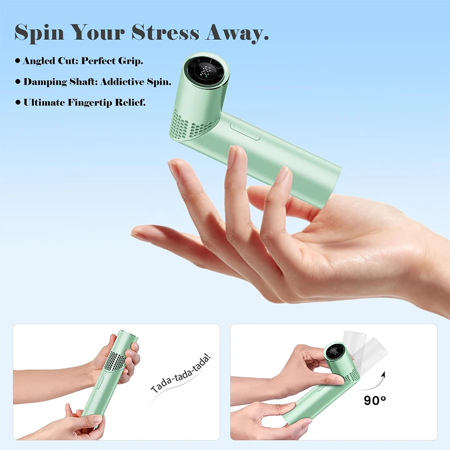 Mini Lipstick Handheld Cooling Fan/Rotatable Turbo High-Speed desktop Fan/Multi Speed Regulation/High Wind Portable Pocket Fan