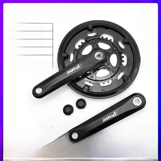 

PROWHEEL Taiwan Road Bike Bicycle Crankset Square Hole 50 34 Tooth 8 9 0 Speed RPL Cycling Gear System Pedal Spindle